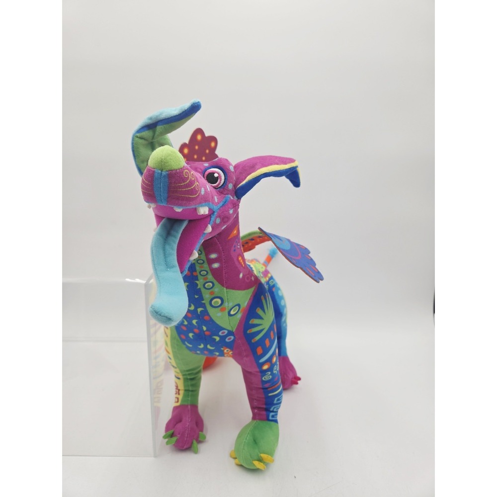 Disney Pixar Coco Dante Alebrije Rainbow Spirit Dog 15" Stuffed Animal Plush Toy